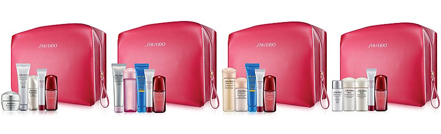 Choose your 6-Pc. Bonus with Purchase of 2 or more Shiseido Skincare items - Now Qualify with Sun Care!